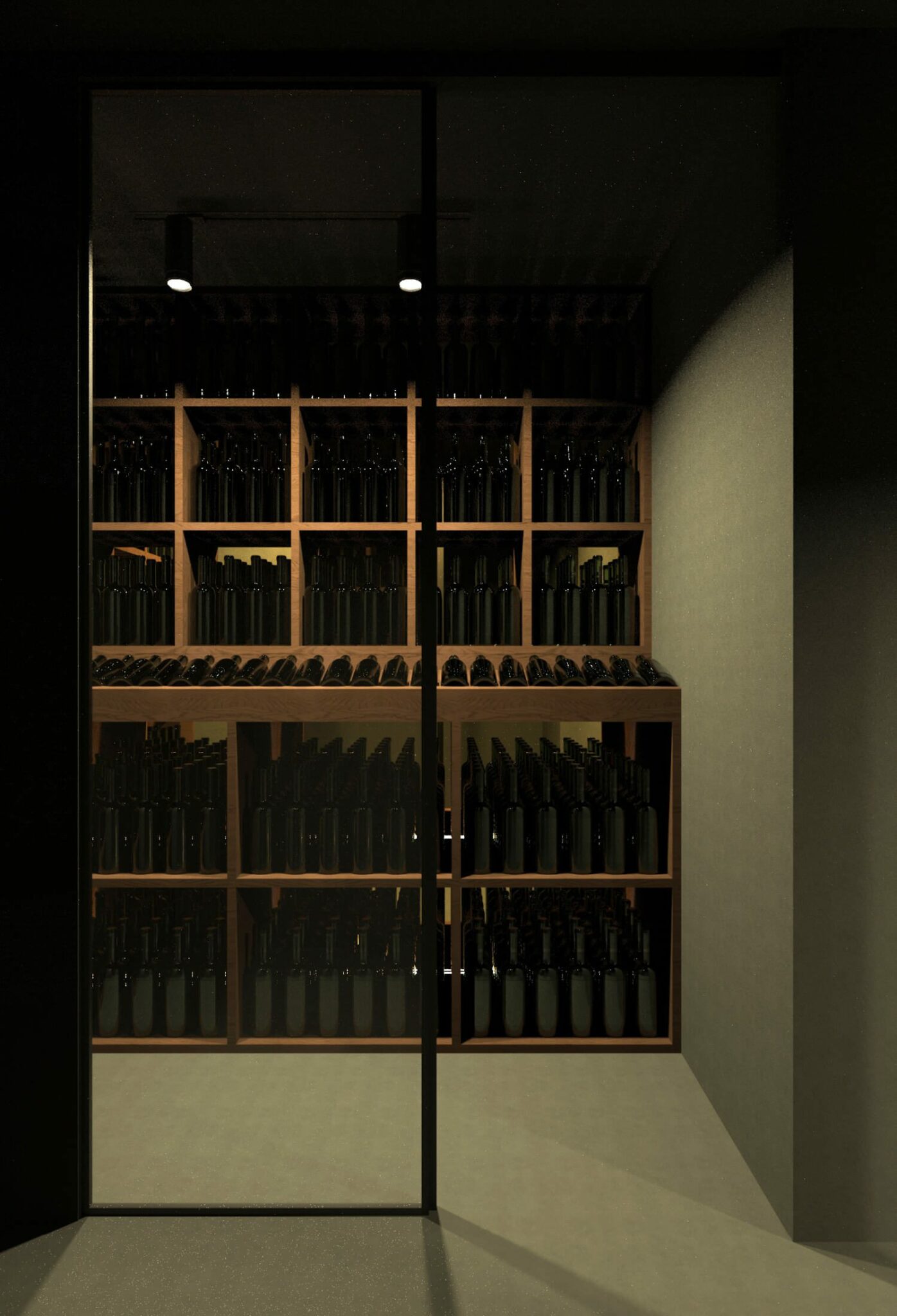 3D de la cave du restaurant Otto by chetkar