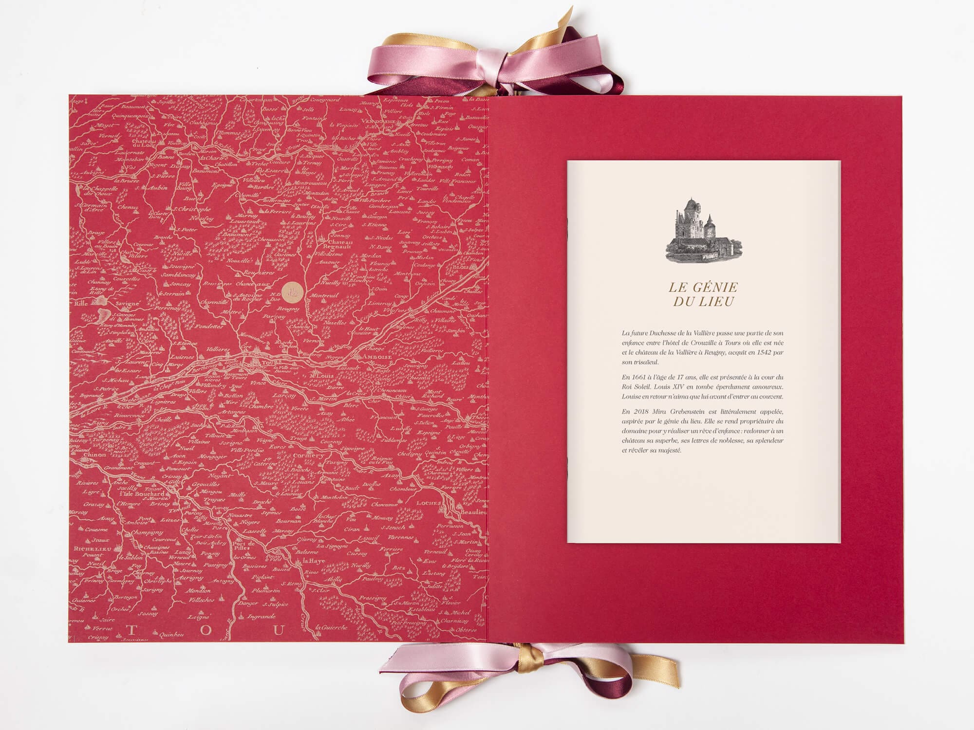 La carte des provinces autour du château louise de la vallière, room book baroque, signé ichetkar