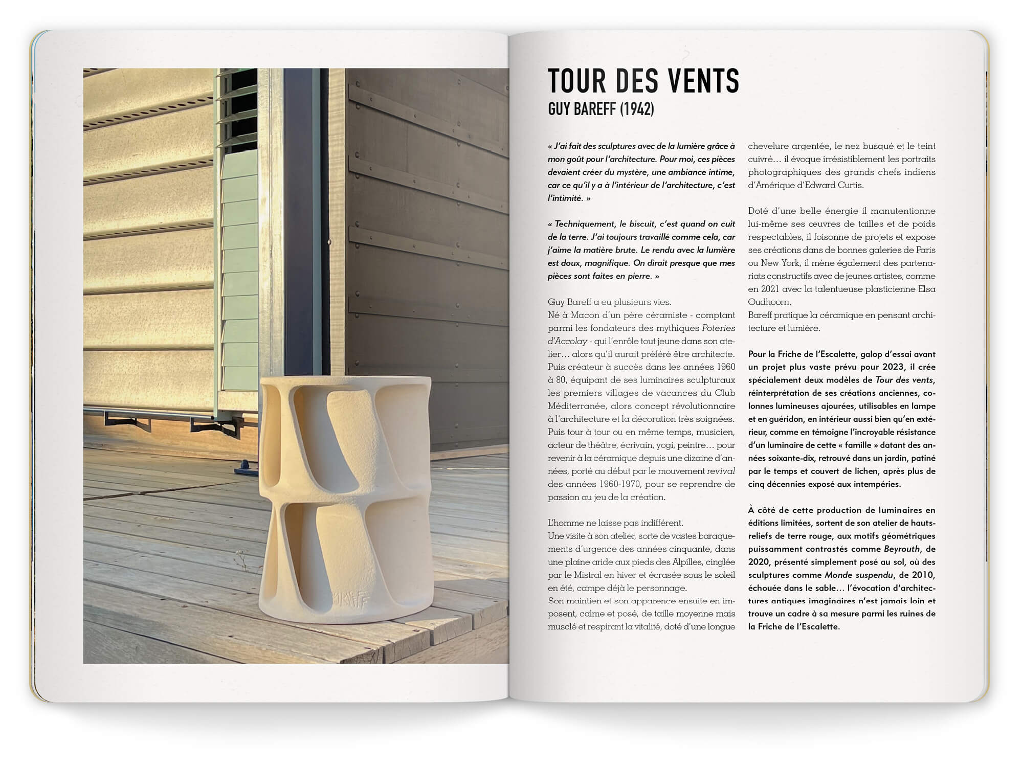 Design graphique et maquette du livret par IchetKar pour l'exposition de la friche de l'Escalette à Marseille