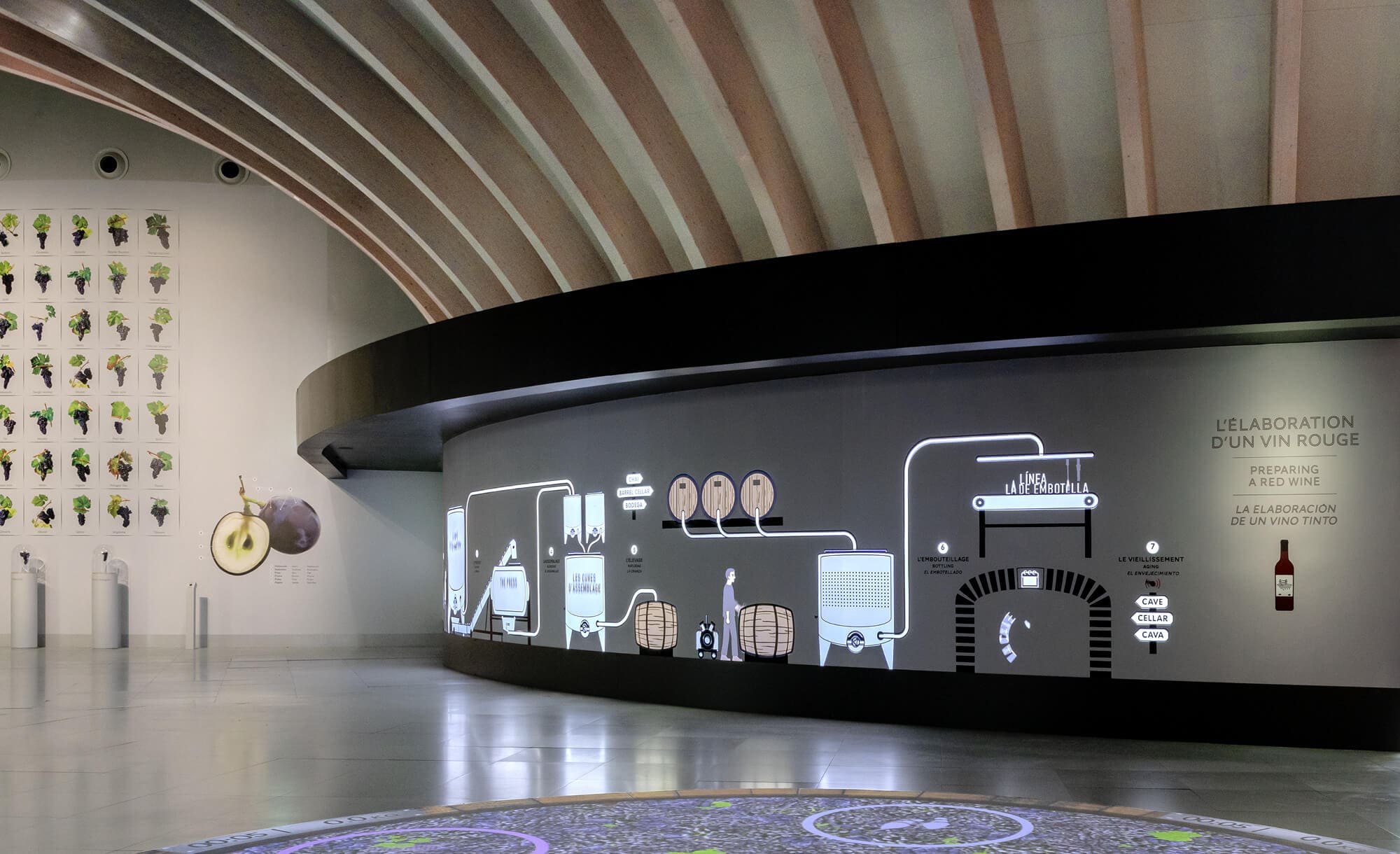 Ichetkar crée une animation pédagogique pour expliquer l'élaboration du vin à la Cité du vin de Bordeaux