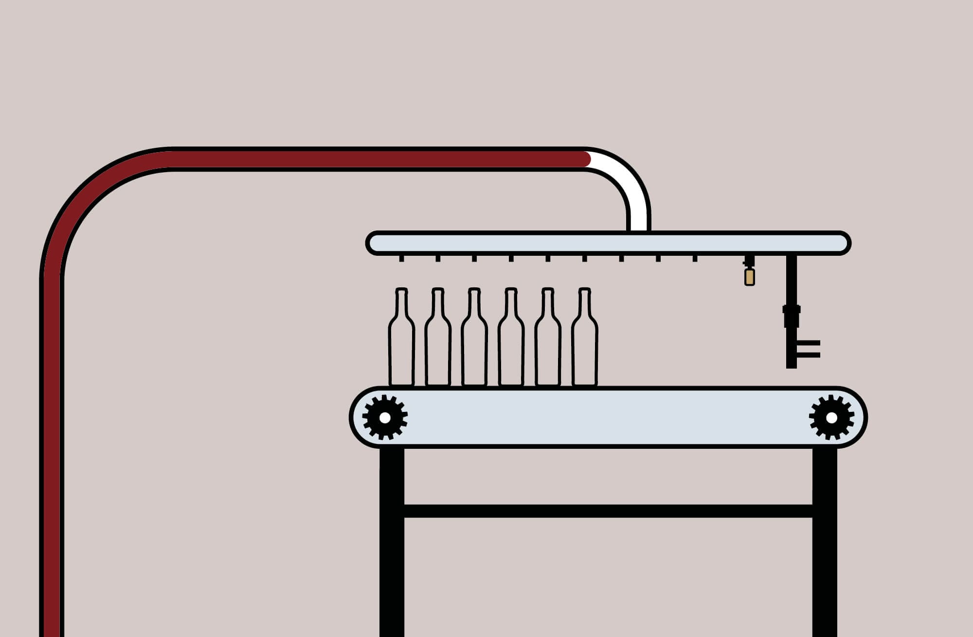 Story board de l'embouteillage pour le film de l'élaboration du vin réalisé par IchetKar