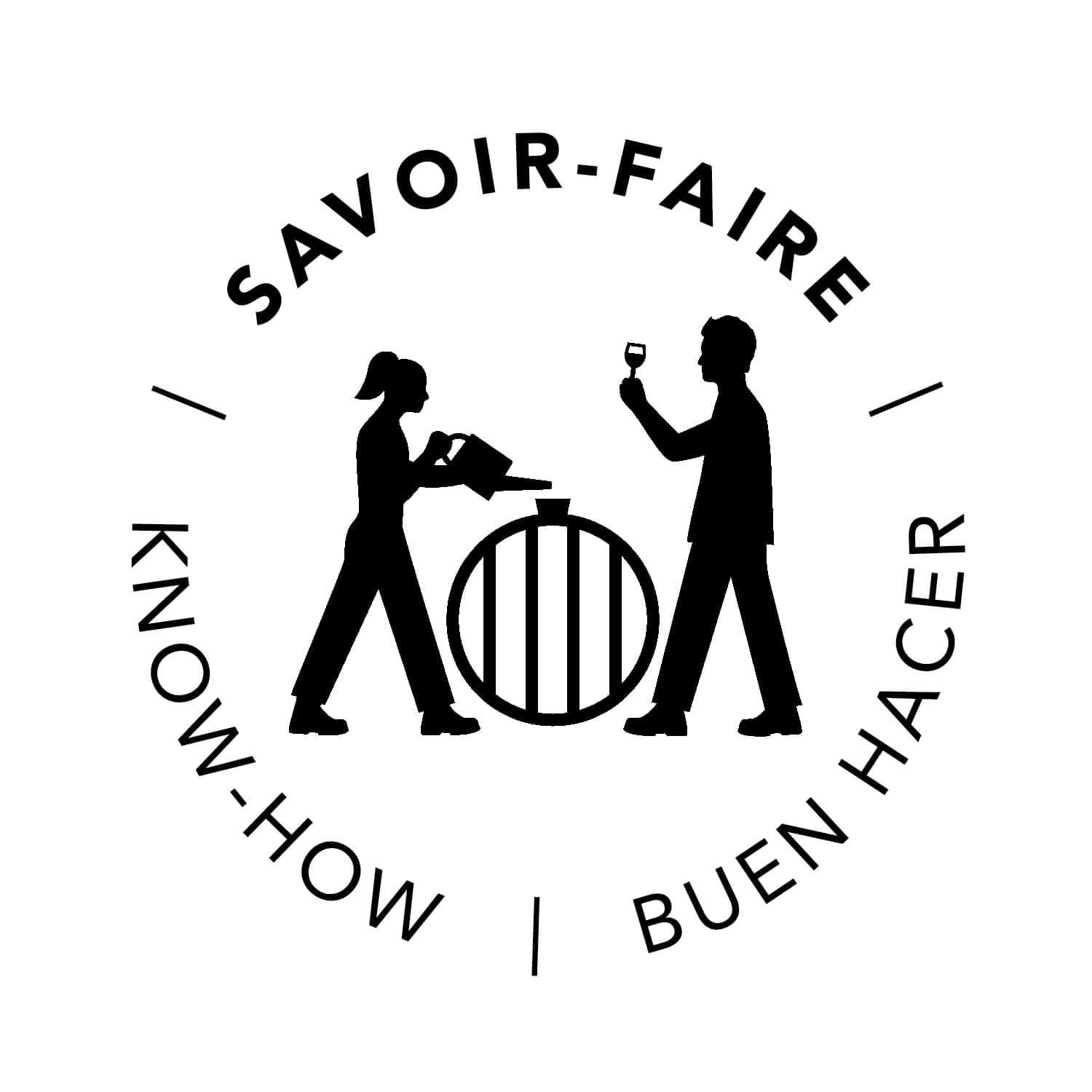 pictogramme savoir-faire dessiné par ichetkar pour la nouvelle signalétique de la cité du vin de bordeaux