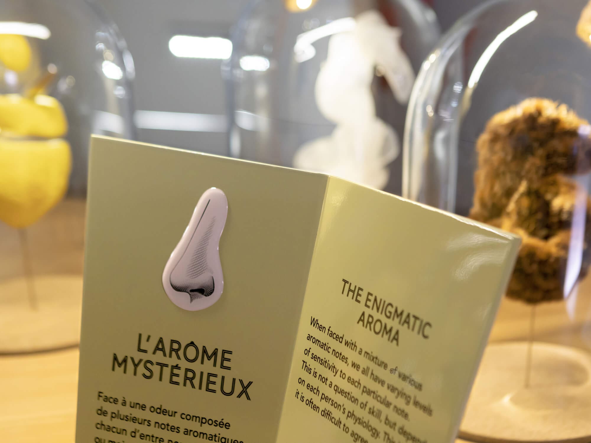 details du lutrin l'arome mysterieux de la cite du vin de bordeaux, un design DADA signé ichetkar