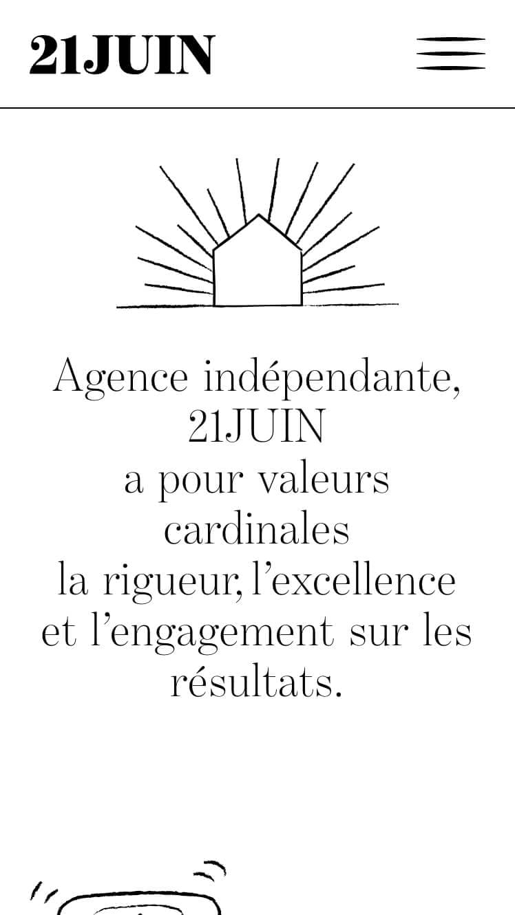 Patrice Juin fait appel à IchetKar pour le design du site de son agence immobilière indépendante 21 juin.immo.