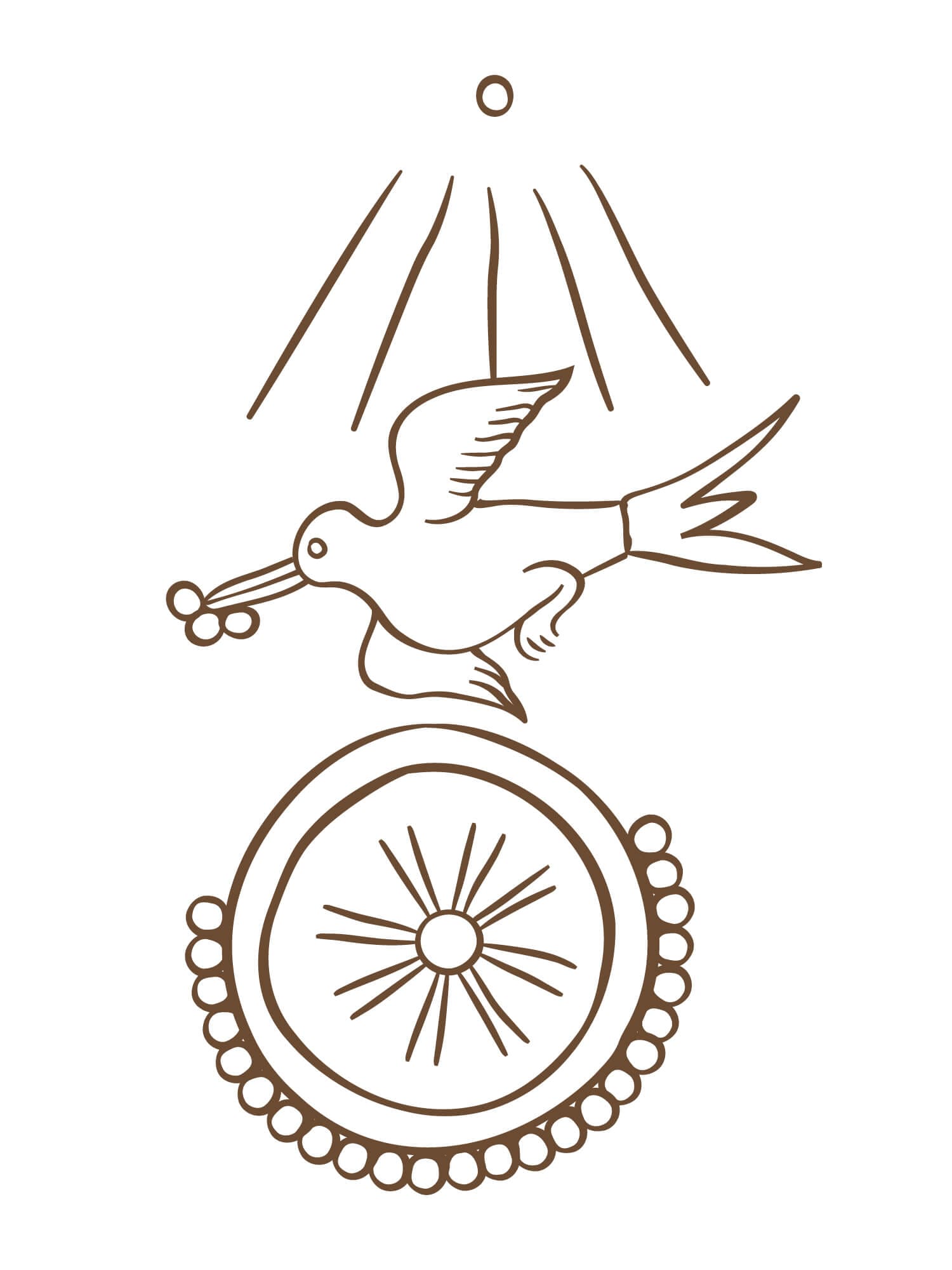 Le hiéroglyphe "Spiritual Connection" signe de feu par Ichetkar est un symbole aztèque empreint de la culture mexicaine, créé pour le spa Esperanza.