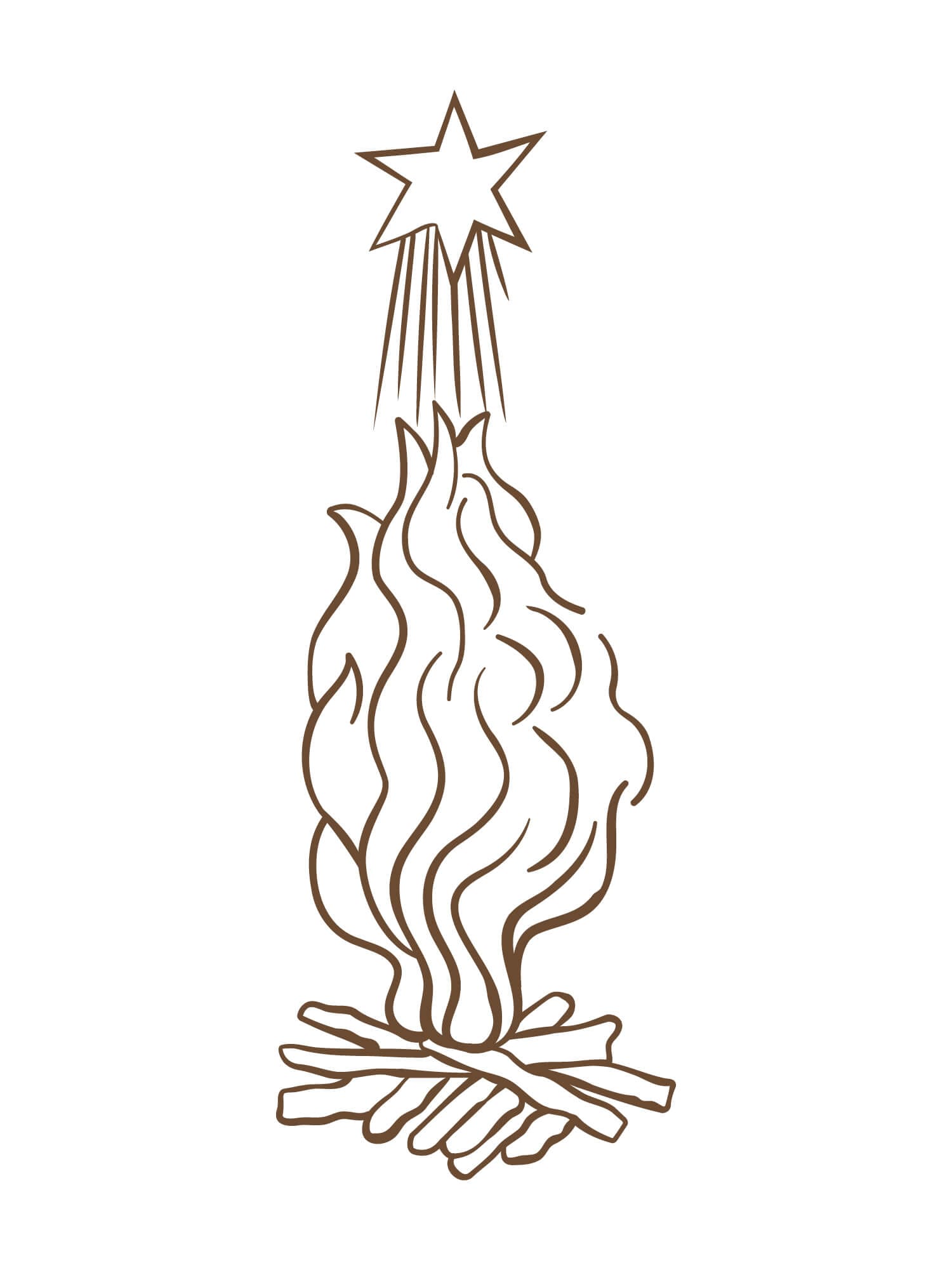 Le hiéroglyphe "Dancing of the Flames" par Ichetkar est un symbole aztèque empreint de la culture mexicaine, créé pour le spa Esperanza.