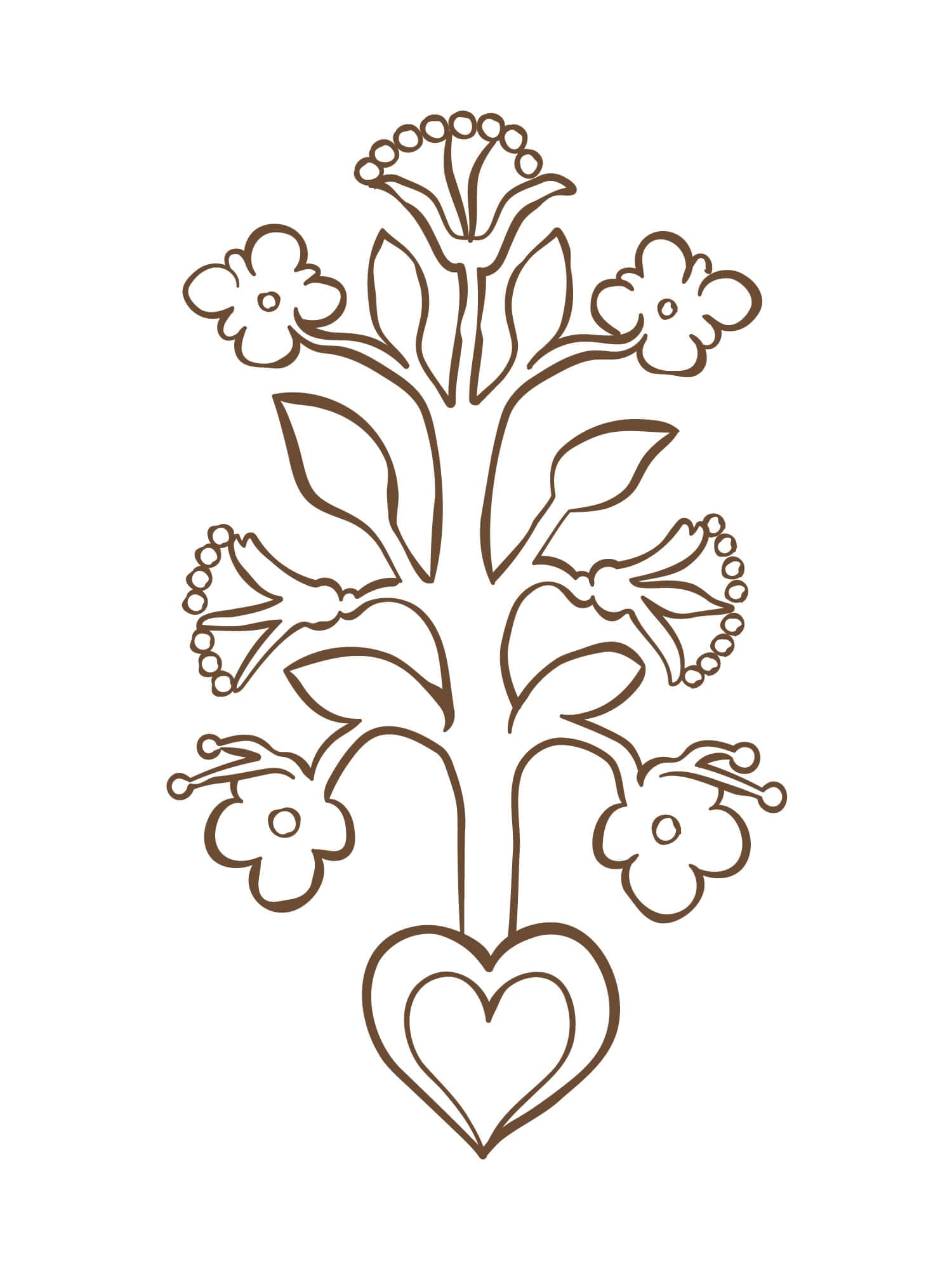 Le hiéroglyphe "Blossoming Faith" par Ichetkar est un symbole aztèque empreint de la culture mexicaine, créé pour le spa Esperanza.