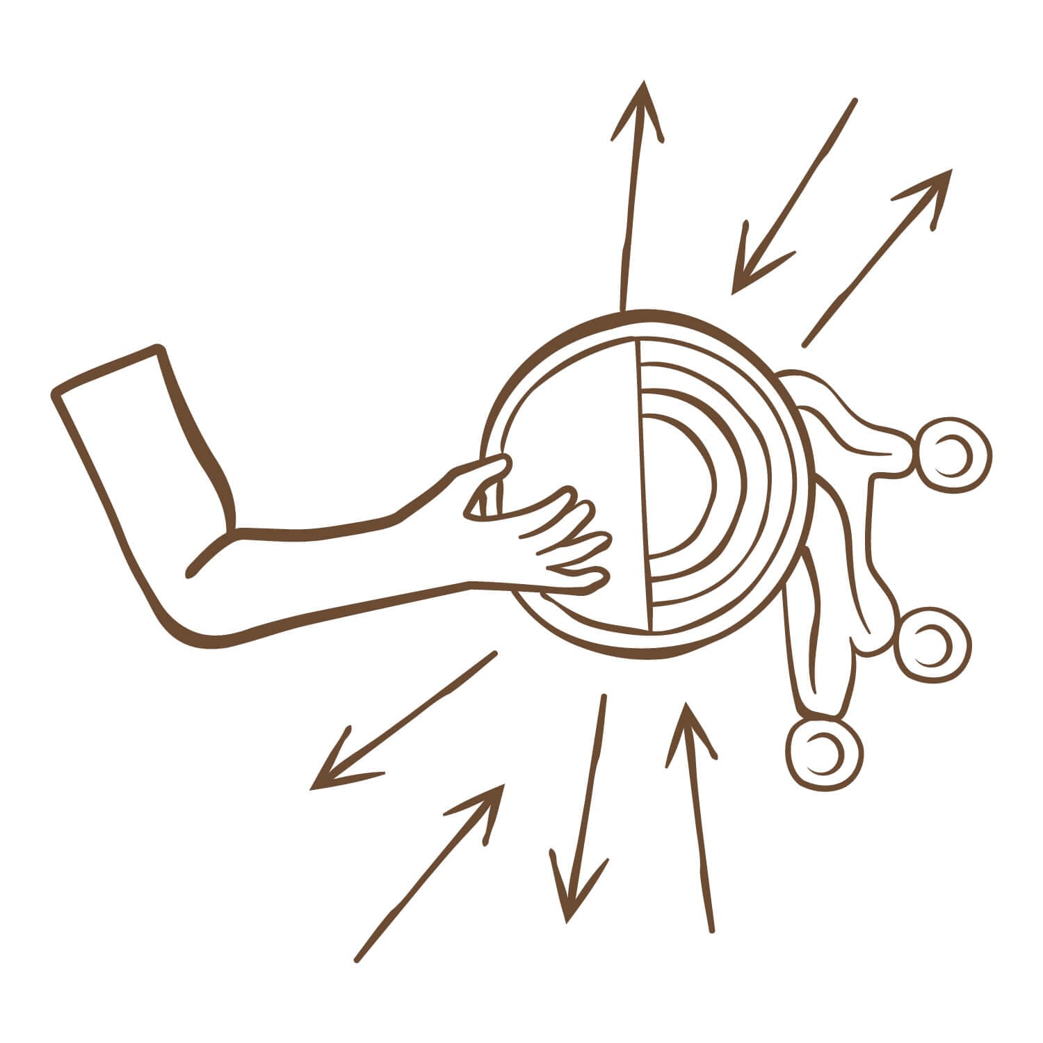 Le hiéroglyphe "Divine Communication" signe de feu par Ichetkar est un symbole aztèque empreint de la culture mexicaine, créé pour le spa Esperanza.