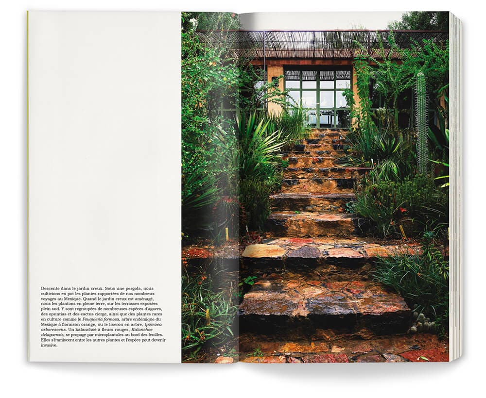 Photographie du jardin de Dar al Hossun au Maroc réalisé par Ossart et Maurières, maquette et mise en page IchetKar