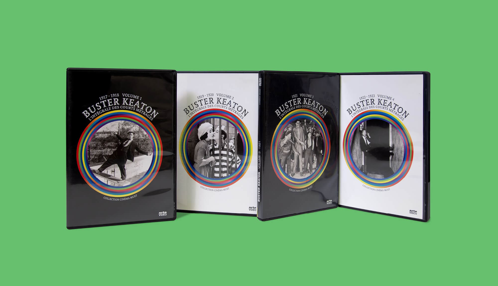 Ichetkar design l'identité graphique des DVD du géants du muet Buster Keaton
