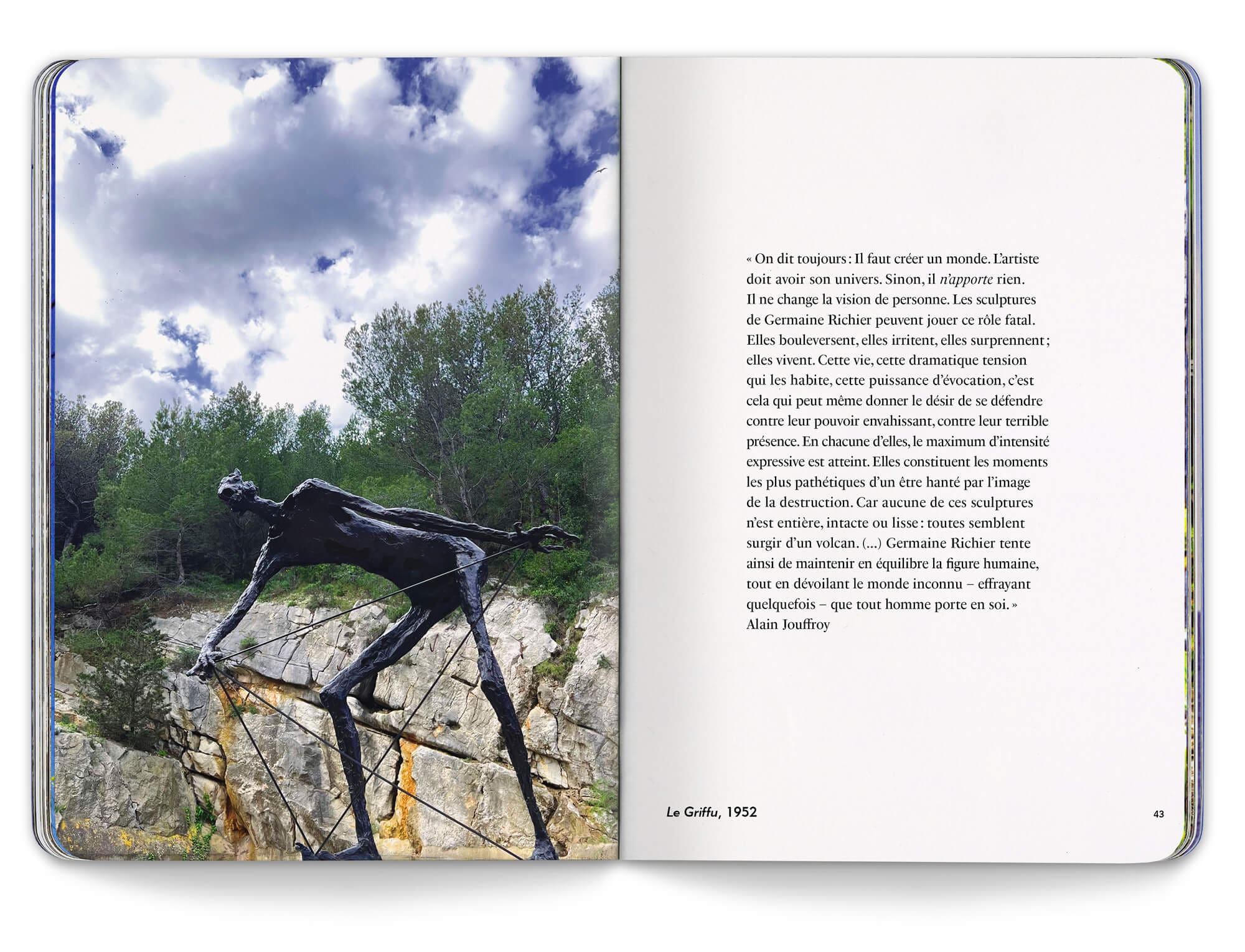 IchetKar design la monographie de Germaine Richier La Méditerranéenne, suite à l'exposition présenté à la friche de l'escalette à Marseille